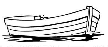Boat  black and white row a boat clipart