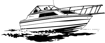 Boat  black and white speed boat black and white clipart