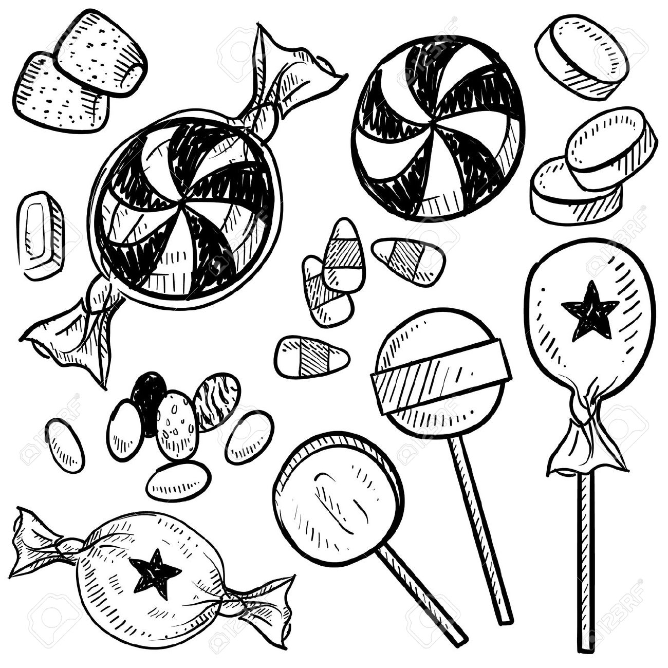 Candy  black and white candy clipart black and white