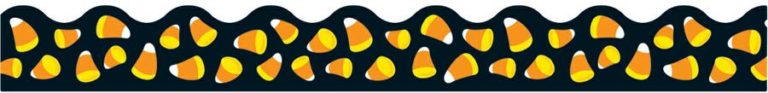 Candy corn border candy corn bulletin board border scalloped - WikiClipArt