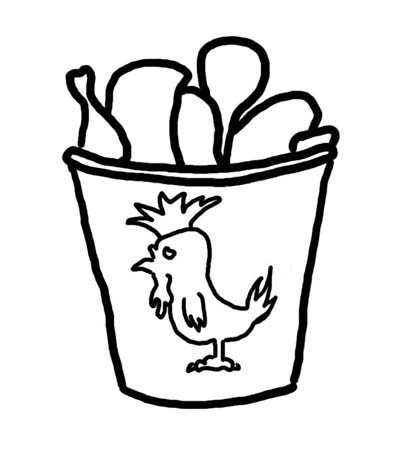 Chicken wing clipart daypage of chicken cartoon hen clip art popcorn
