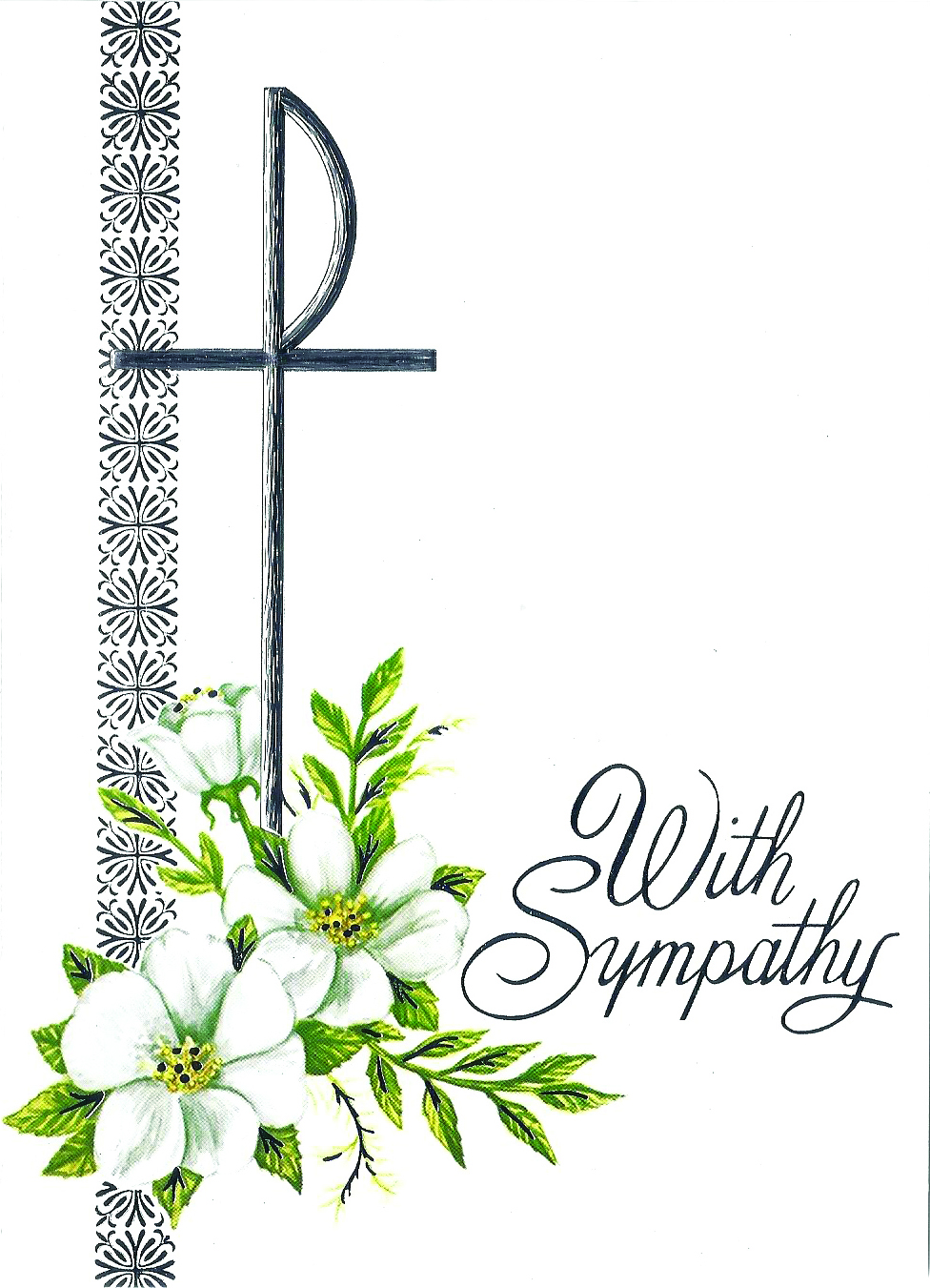 Cliparts of a sympathy card clipart 2