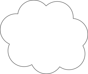 Cloud  black and white gray and white cloud clipart