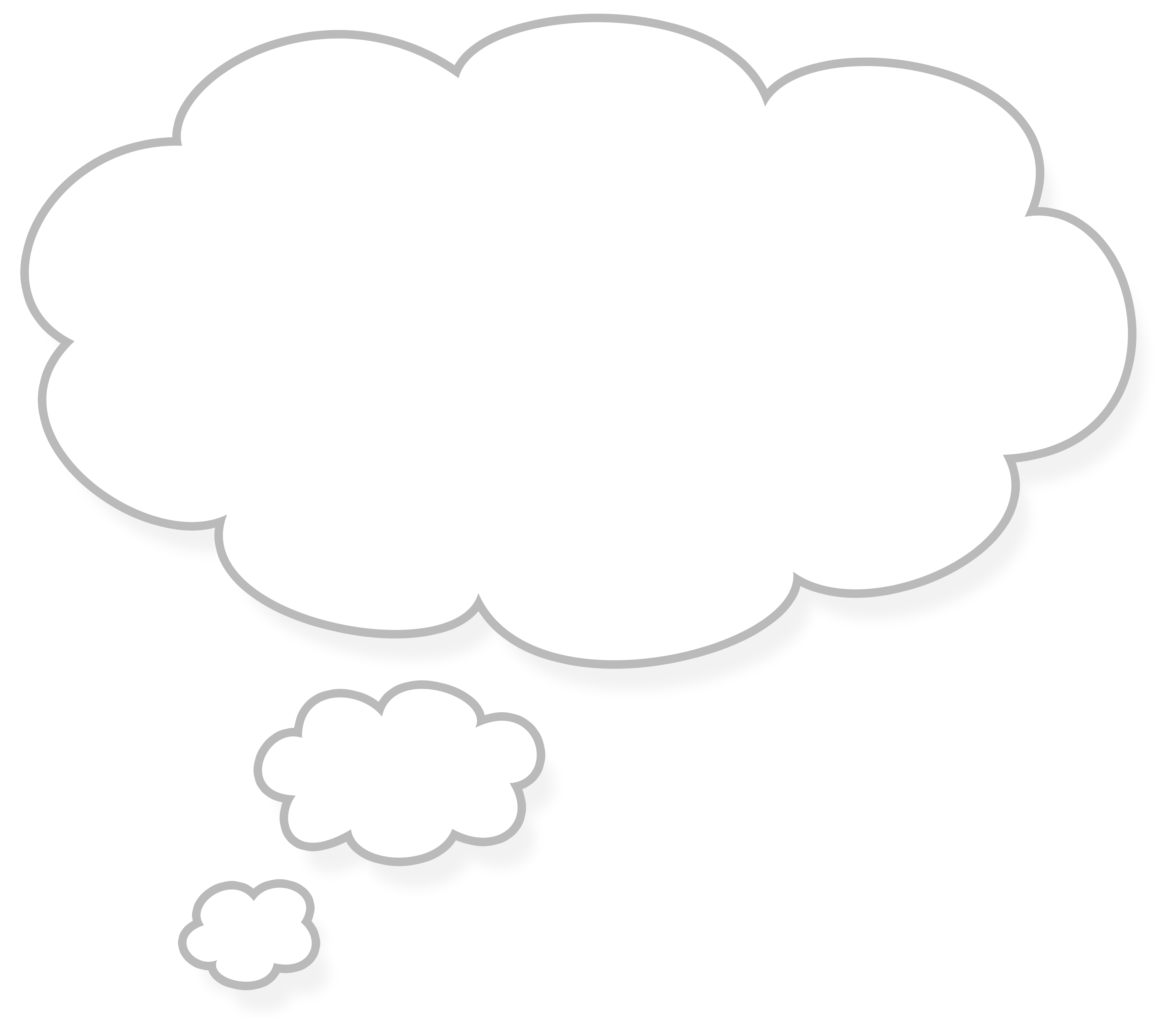 Cloud  black and white thinking black and white clipart