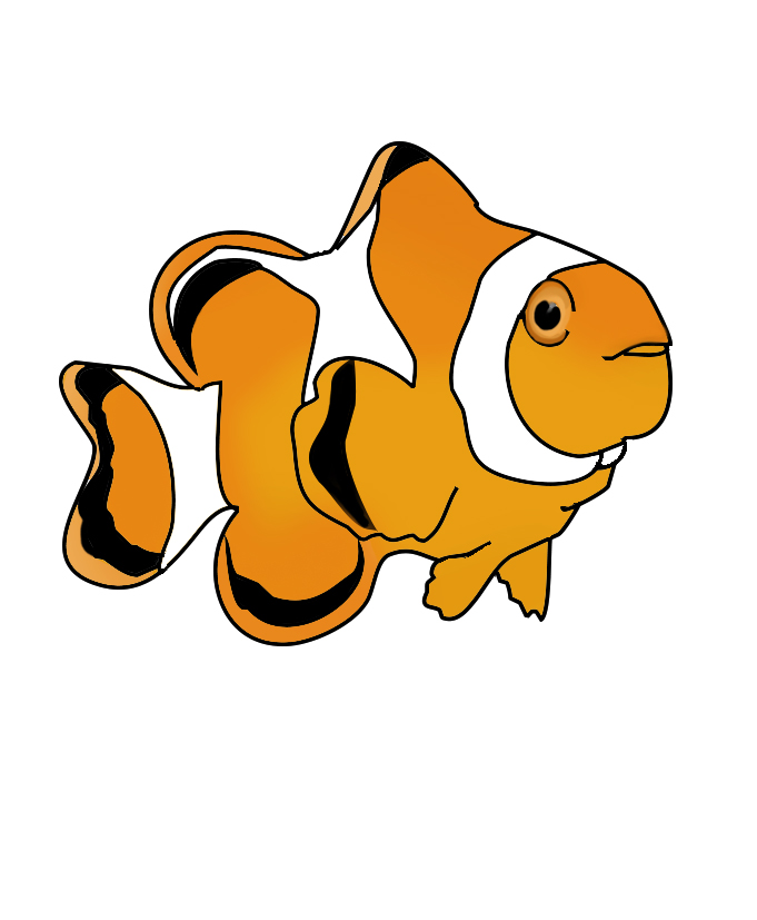 Clownfish fish clip art 2