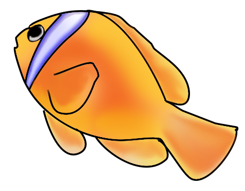 Clownfish fish clip art 3