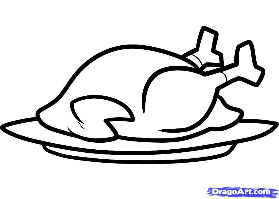 Cooked turkey cartoon free download clip art