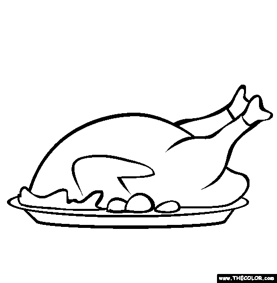 Cooked turkey clipart black and white clipartfox 2