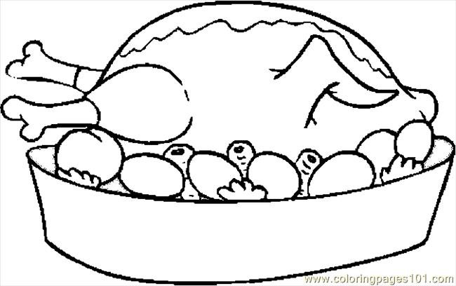 Cooked turkey clipart black and white clipartfox 3