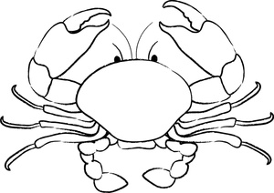 Crab  black and white crab black and white clipart 2