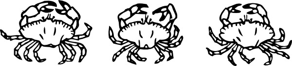 Crab  black and white crab free vector download free formercial use clip art