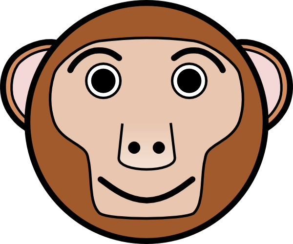Cute monkey face clipart cliparts and others art inspiration