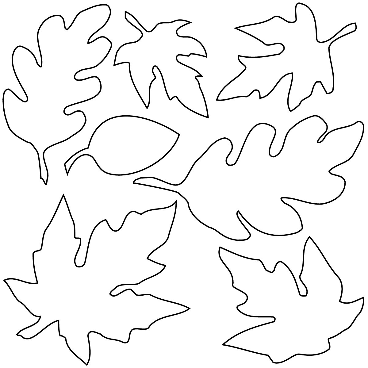 Fall  black and white leaves clipart black and white 5