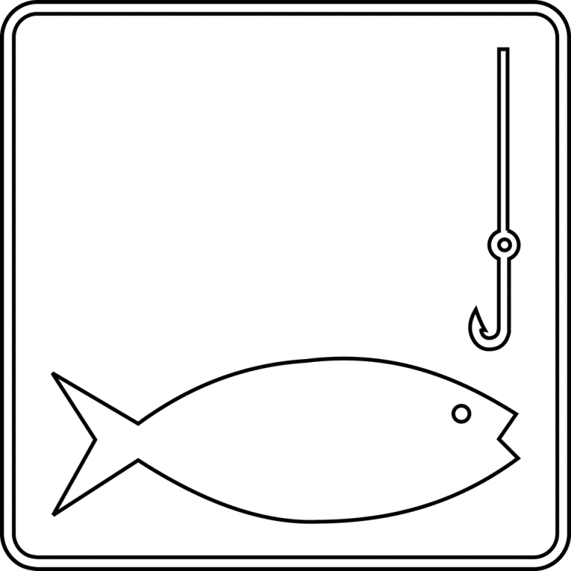Fish outline clip art 4