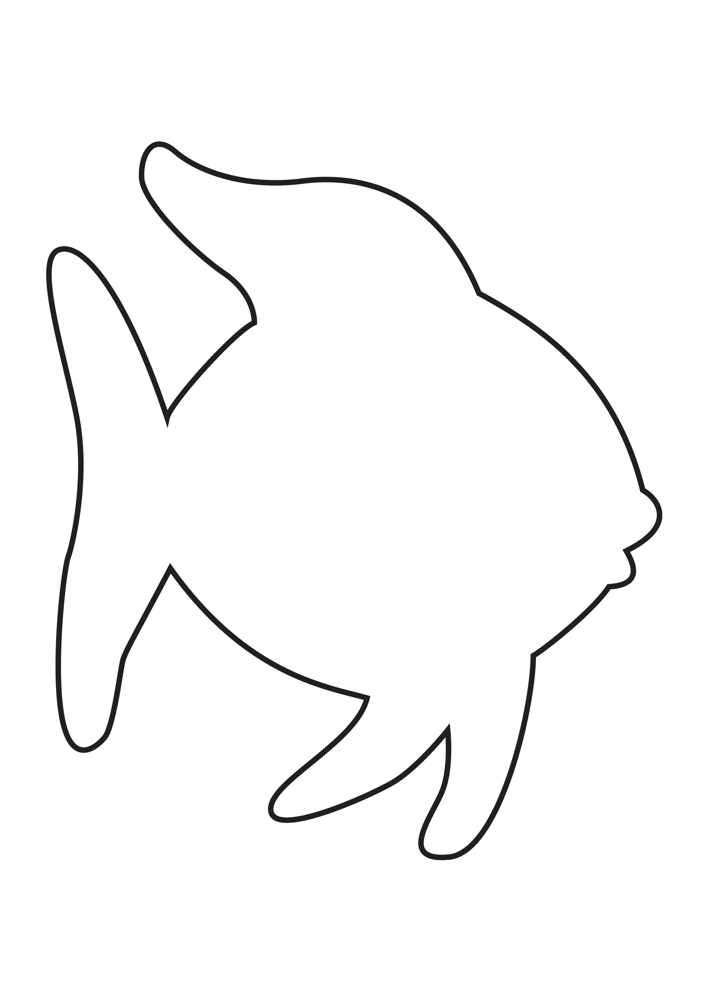 Fish outline clipart clipartfest 2 - WikiClipArt