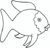 Fish outline ideas about fish template on rainbow fish clip art ...