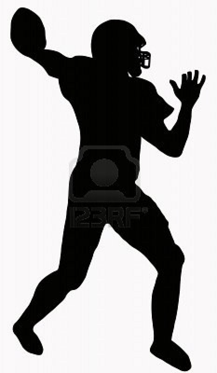 Flag football silhouette free clipart images zhqh9o