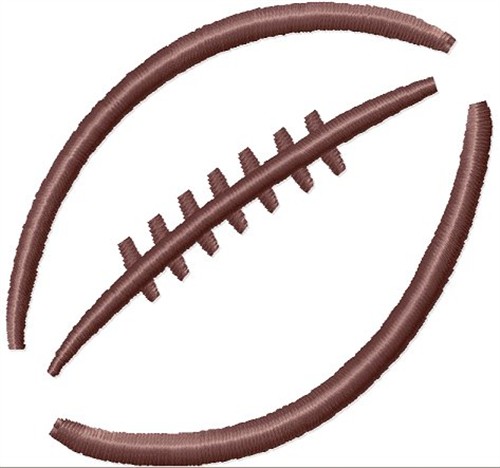 Football laces football outline image free clipart images 2