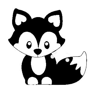 Fox  black and white 0 ideas about fox silhouette on animal silhouette clipart