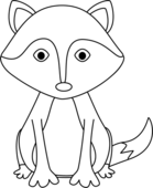 Fox black and white cute fox black and white clipart 5 - WikiClipArt