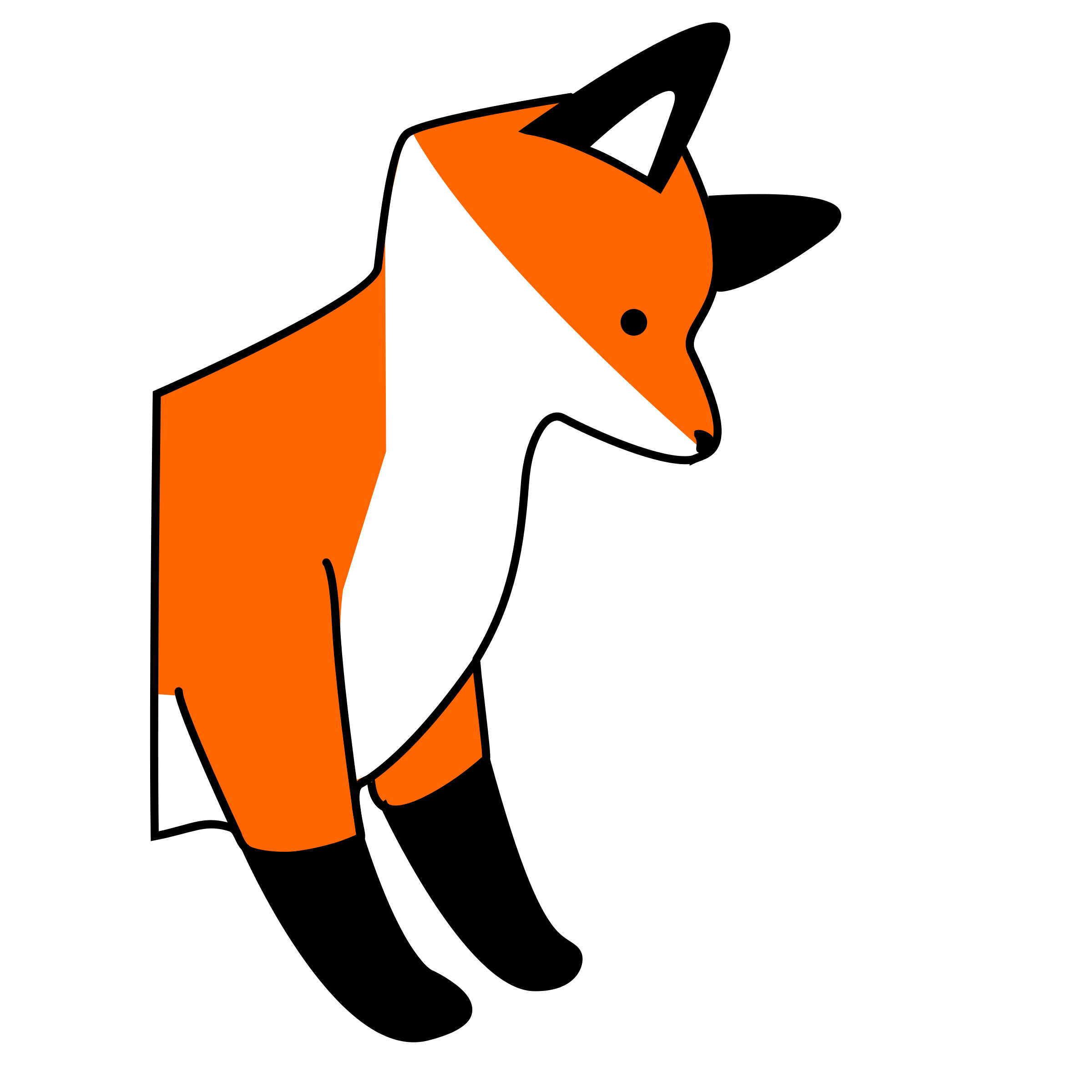 Fox  black and white fox clipart black and white free images 3