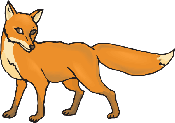 Fox  black and white free fox clipart pictures 3