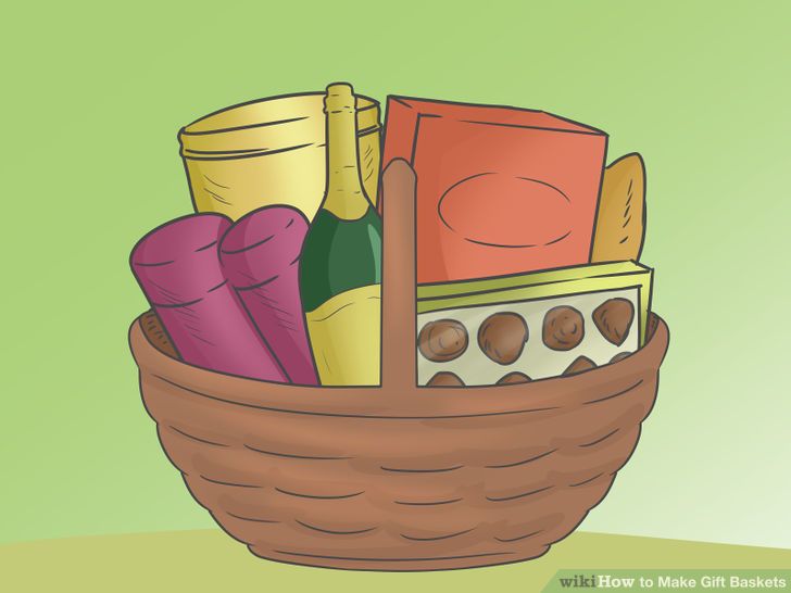 Gift basket 4 ways to make t baskets wikihow clip art