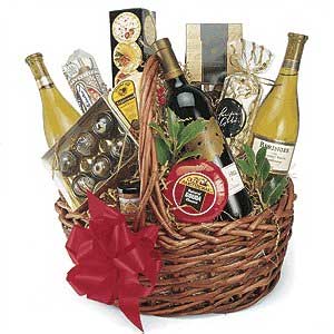 Gift basket wine christmas t basket clipart border clipartfest 3