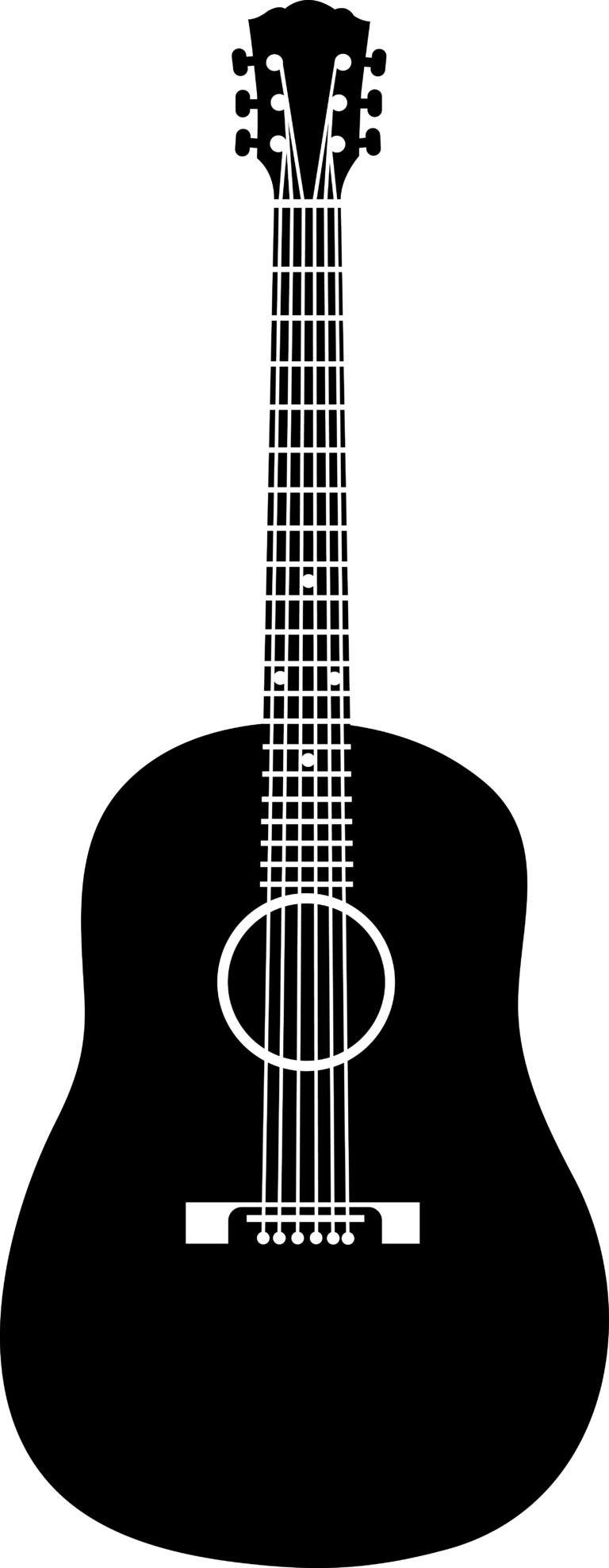 Guitar black and white black and white acoustic guitar