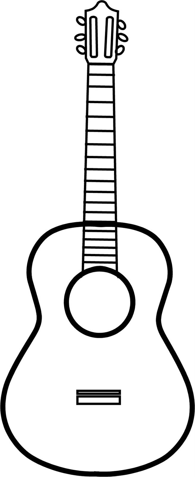 Guitar  black and white black and white cartoon guitar clipart