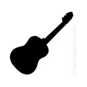 Guitar black and white black guitar clipart clipartfest - WikiClipArt