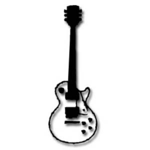 Guitar  black and white electric guitar black and white clipart 2