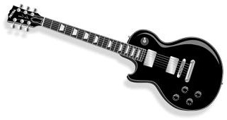 Guitar  black and white electric guitar clipart black and white free 5