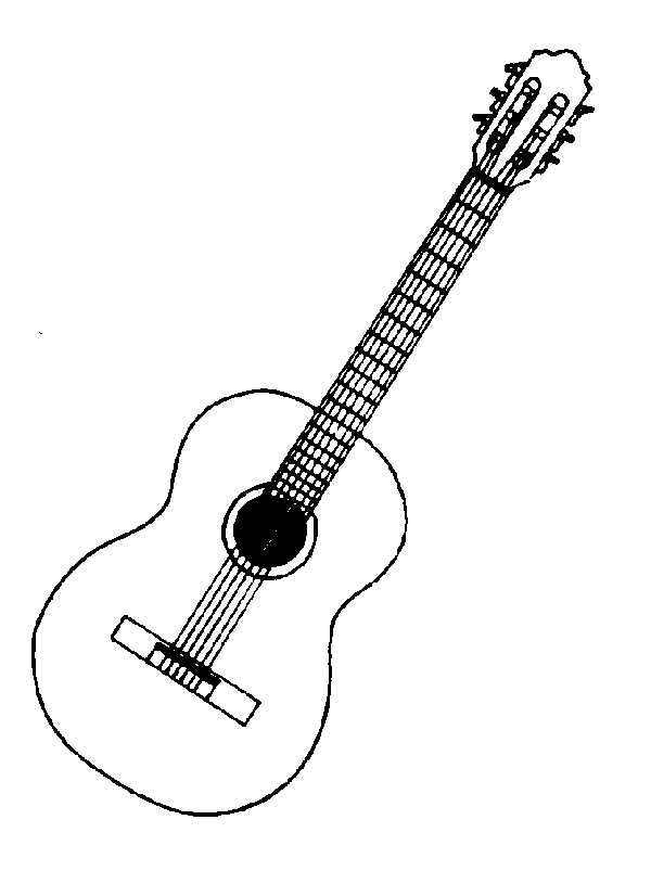 Guitar  black and white electric guitar clipart black and white free