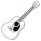 Guitar black and white guitar clipart black and white clipart - WikiClipArt