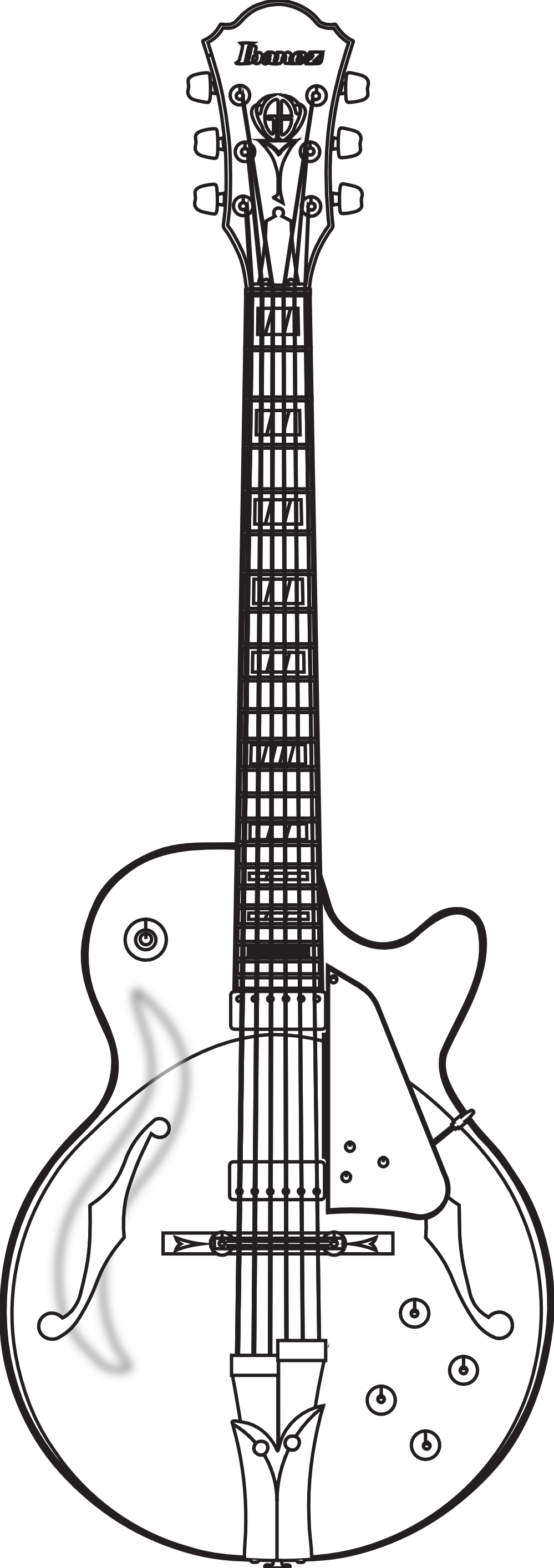 Guitar  black and white guitar clipart black and white clipartfest