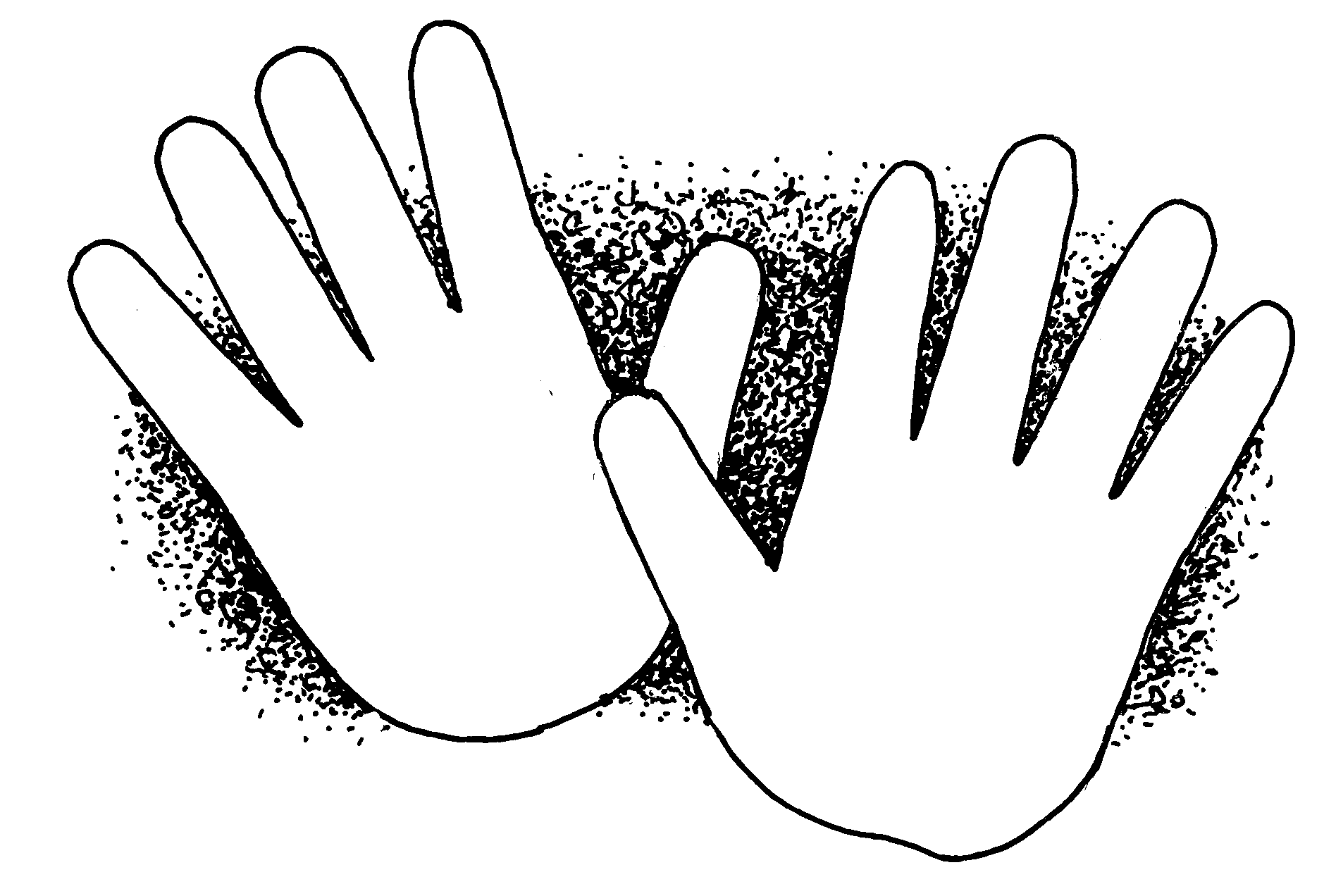 Hand  black and white hands clipart black and white free images 3
