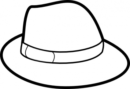 Hat  black and white cowboy hat clipart black and white free 2