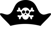 Hat black and white pirate hat clip art black and white clipart free to ...