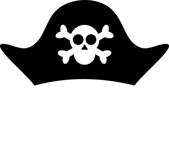 Hat  black and white pirate hat clip art black and white clipart free to use