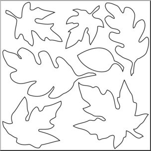 Leaves  black and white autumn leaf clipart black and white clipartfest