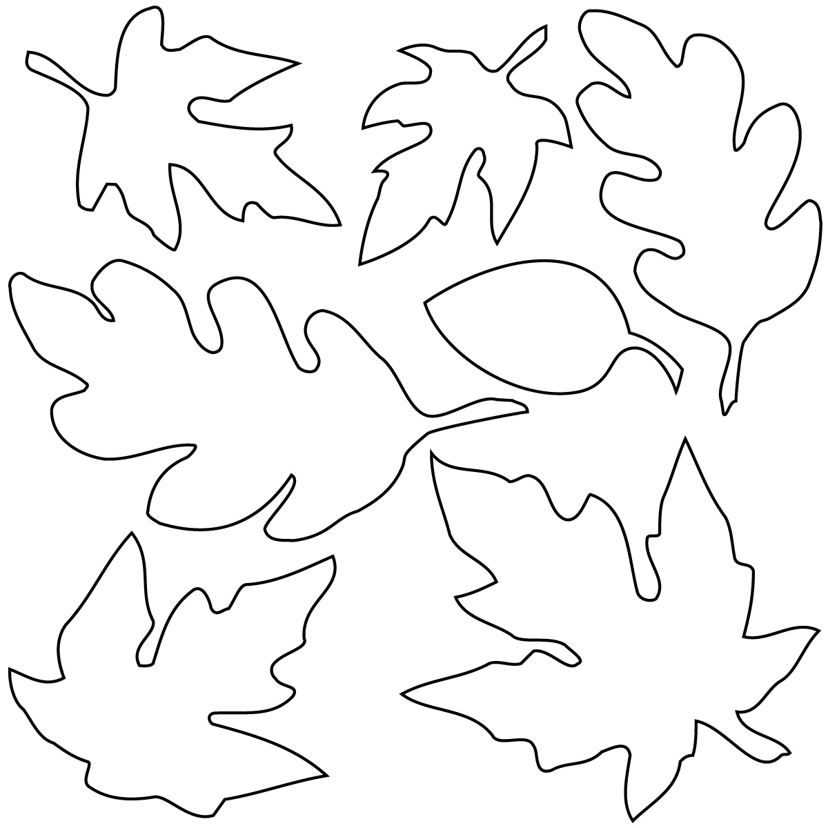 Leaves  black and white fall leaves clip art black and white