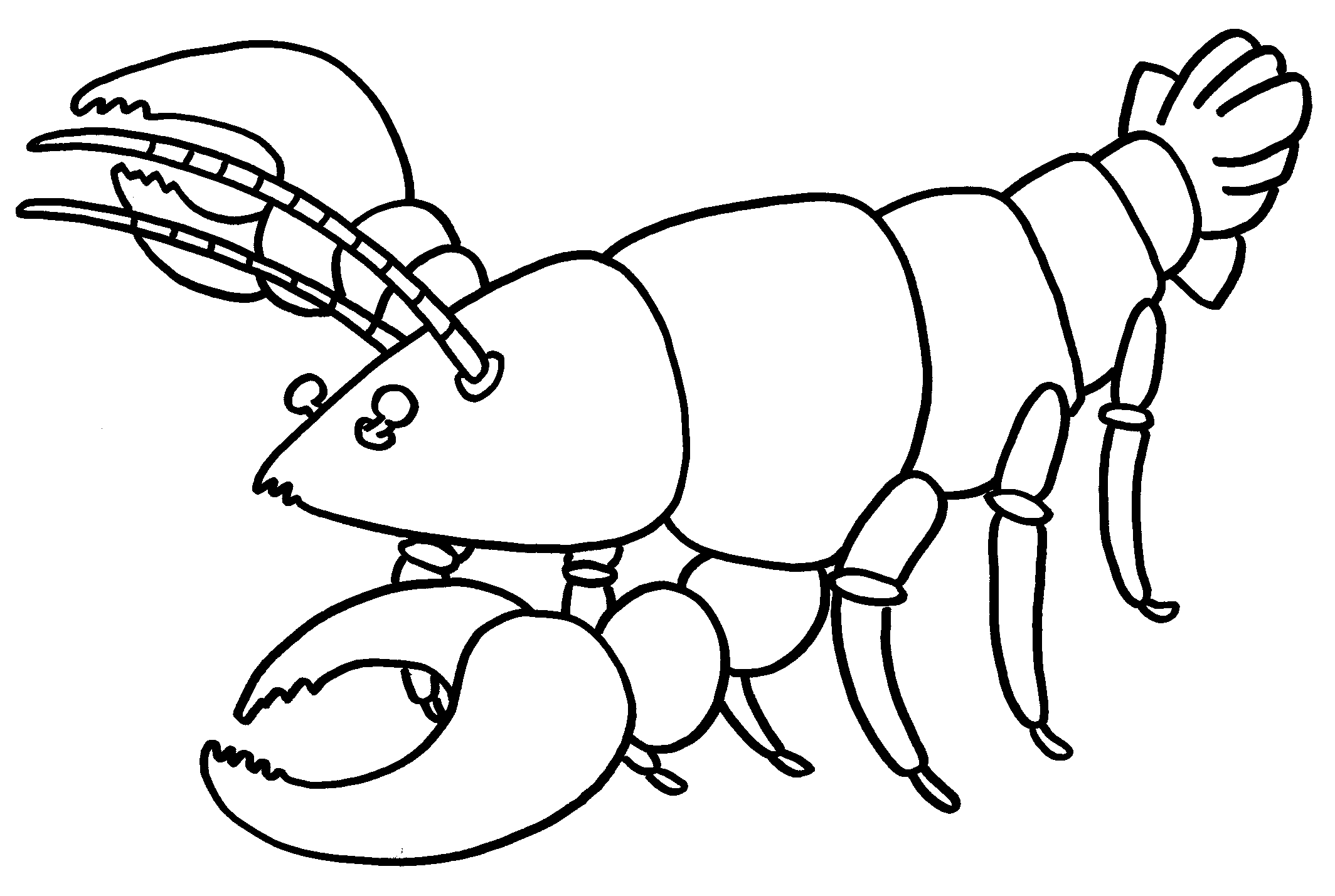 Lobster outline lobster clipart