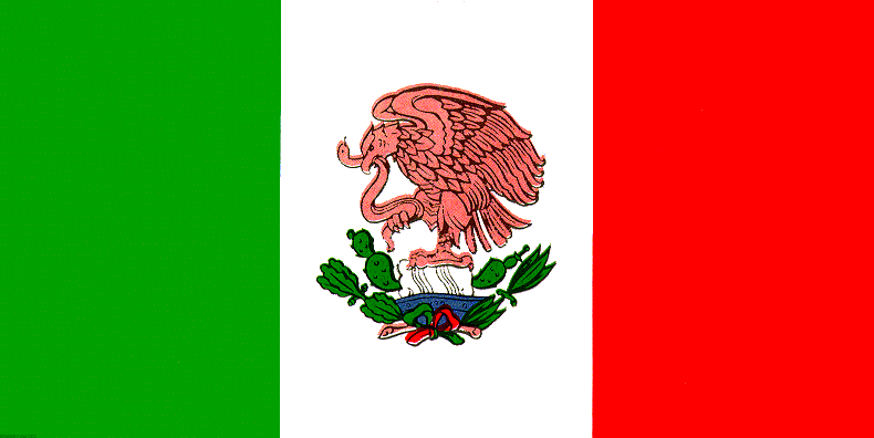 Mexican flag black and white free download clip art 3