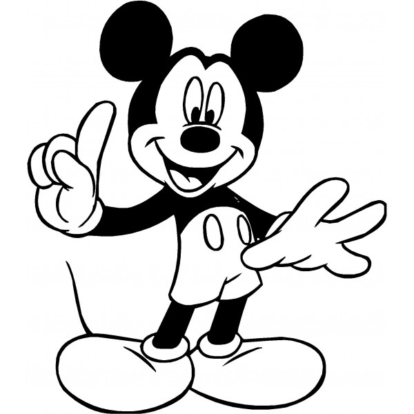 Mickey mouse  black and white black and white mickey mouse clipart clipartfest