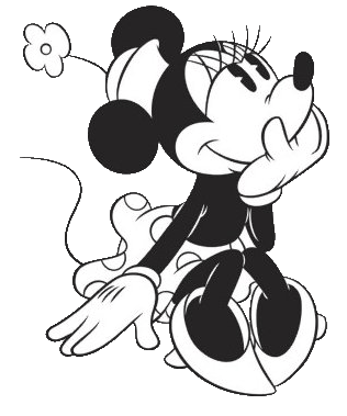 Mickey mouse  black and white disney minnie clipart black clipartfox