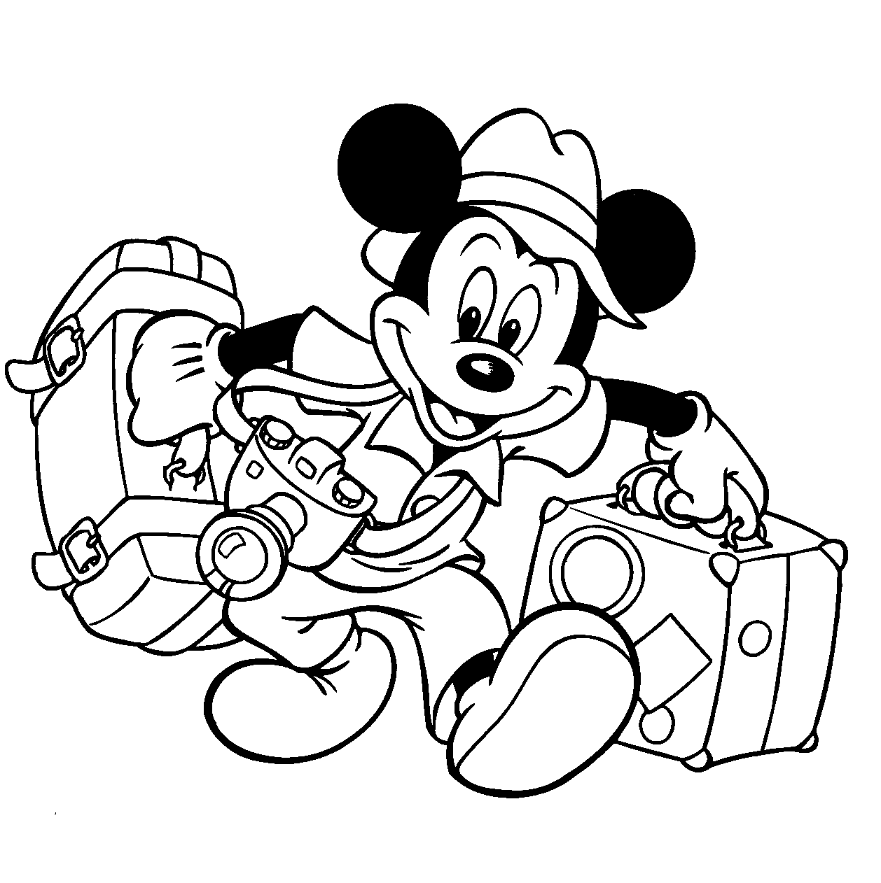Mickey Mouse Clipart Black And White #26494.