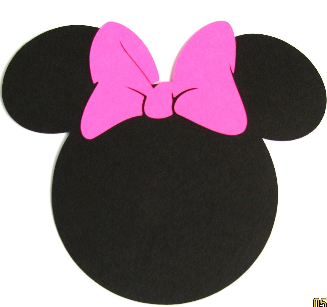 Minnie mouse bow minnie mouse pink bow clipart