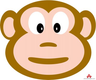 Monkey face animals clipart of illustration with the keywords