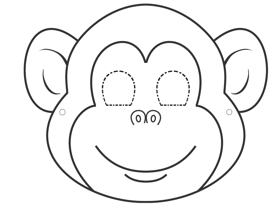 Monkey face clipart 13